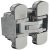 180D 3D Con Cabinet Hinge Zinc Alloy/Plastic MCP/Grey