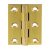 Broad Style Hinge 51x29mm Brass Polished Brass