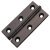 Butt Hinge 64x35mm w Stainless Steel Pin Brs M.Black