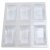 Door Buffer Pad 12x12mm Plastic Trans x6pc