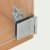 170D Glass Door Middle Hinge Black