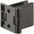 170D Glass Door Hinge Zinc Alloy M.Black