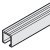 Slido F-Li21 Top Trk Sgl SF 2.5m Anodised Silver