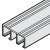 Slido F-Li21 Top Trk Dbl SF 3.5m Anodised Silver