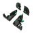 Dynapro 4D Clip+Adapter Set Plastic Dk Grey