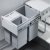 Hailo Tandem 400 Bin 18+2x8.5L Lt Grey