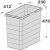 One2Five+Seven Bin 230x412x330mm Dk Grey