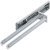 Towel Rail 2-Arm 340mm Aluminium/Plastic Silver Ano