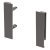 MXS Slim Gls Pnl Hldr Set 167mm Plastic Grey