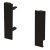 MXS Slim Gls Pnl Hldr Set 199mm Plastic Black