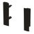 MXS Slim Gls Pnl Hldr Set 167mm Plastic Black