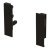 MXS Slim Fnt Bracket Set 135mm Plastic Black
