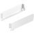 MX Std Sgl Drawer Sides 80/300mm Steel Wht