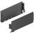MX Std Sgl Drawer Sides 120/500mm Steel Antique