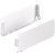 MX Std Sgl Drawer Sides 120/550mm Steel Wht