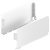 MX Std Sgl Drawer Sides 150/500mm Steel Wht