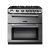 Rectangle PROPL60NGFSS/C Range NG Chrome/Stainless Steel