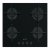 Smeg Cuc PV264B Hob Gas/Gls 4Z Black