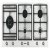 Smeg Cls PS9062 Hob Gas 5Z  Stainless Steel