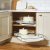Hafele PO Corner 450/900mm RH Wht/Chrome