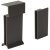 MXS Glass Panel Hldr Set Rect Rail Grey