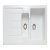 Rectangle Austell CAU10102WH 1.5B Sink Cer Wht