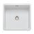 Rectangle Rustique CRUB5340WH 1.0B Sink Cer Wht