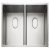 Rectangle Kube KUBE4040 2.0B Sink UH Stainless Steel