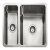 Rectangle Quad QUAD3418 1.5B Sink Rev Stainless Steel