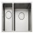 Rectangle Cubix CBX3218L 1.5B Sink LHHB Stainless Steel