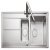 Rectangle Arlington ARL1052 1.5B Sink Rev Stainless Steel