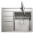Rectangle Boston BST8601L 1.0B Sink LHD Stainless Steel