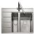 Rectangle Boston BST8602L 1.5B Sink LHD Stainless Steel