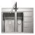 Rectangle Boston BST8602R 1.5B Sink RHD Stainless Steel