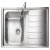 Rectangle Manhattan MN10101R 1.0B Sink RHD Stainless Steel