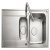Rectangle Iconica ICN9502 1.5B Sink Rev Stainless Steel