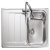 Rectangle Houston HS9851 1.0B Sink Rev Stainless Steel