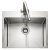 Rectangle Cosmo CSM60 1.0B Sink UH Stainless Steel