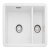 Rectangle Rustique CRUB3315WH 1.5B Sink RH Cer