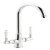 Hafele Keswick Dual Lvr C-Tap Polished Chrome
