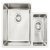 Murano 575x440mm 1.5B Sink RHHB 304 SSS
