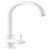Rectangle Igneous TIGNSLCW S.Lvr C Tap Stainless Steel Wht