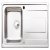 Abode AW5101 Ixis 1.0B Sink Rev Cmp Stainless Steel