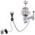 Abode AX1169 LivInc Elec Pop-Up Wst Brushed Stainless Steel