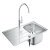 Grohe K200 1.0B UH Sink+BauEdge Tap Set