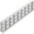 Ventilation Grille Rectangle 458x65mm Plastic Grey