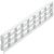 Ventilation Grille Rectangle 458x65mm Plastic White