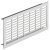 Ventilation Grille Rectangle 500x110mm Anodised M.Silver