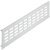 Ventilation Grille Rectangle 500x100mm Aluminium Silver Fire Rated