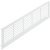Ventilation Grille Rectangle 86x500mm Aluminium Wht 9010